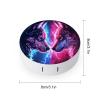 haigof Fantasy Wolf Contact Lens Case Contact Lens Box Holder Storage Kit with Mirror for Travel Daily 3.1 In view 2