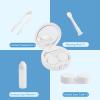 haigof Fantasy Wolf Contact Lens Case Contact Lens Box Holder Storage Kit with Mirror for Travel Daily 3.1 In view 3