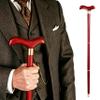 Uojeeong Handcrafted Solid Wood Walking Cane, 3-Section Detachable Brass Joints, Ergonomic Curved Handle, Heavy Duty 400+ lbs Support, Lightweight 0.88 lbs, Anti-Slip Rubber Tip, 34.6 in view 1
