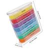 Cabilock 7-Day Weekly Pill Organizer Box with 4 Compartments, Portable Medication and Supplement Holder for Travel and Daily Use view 2