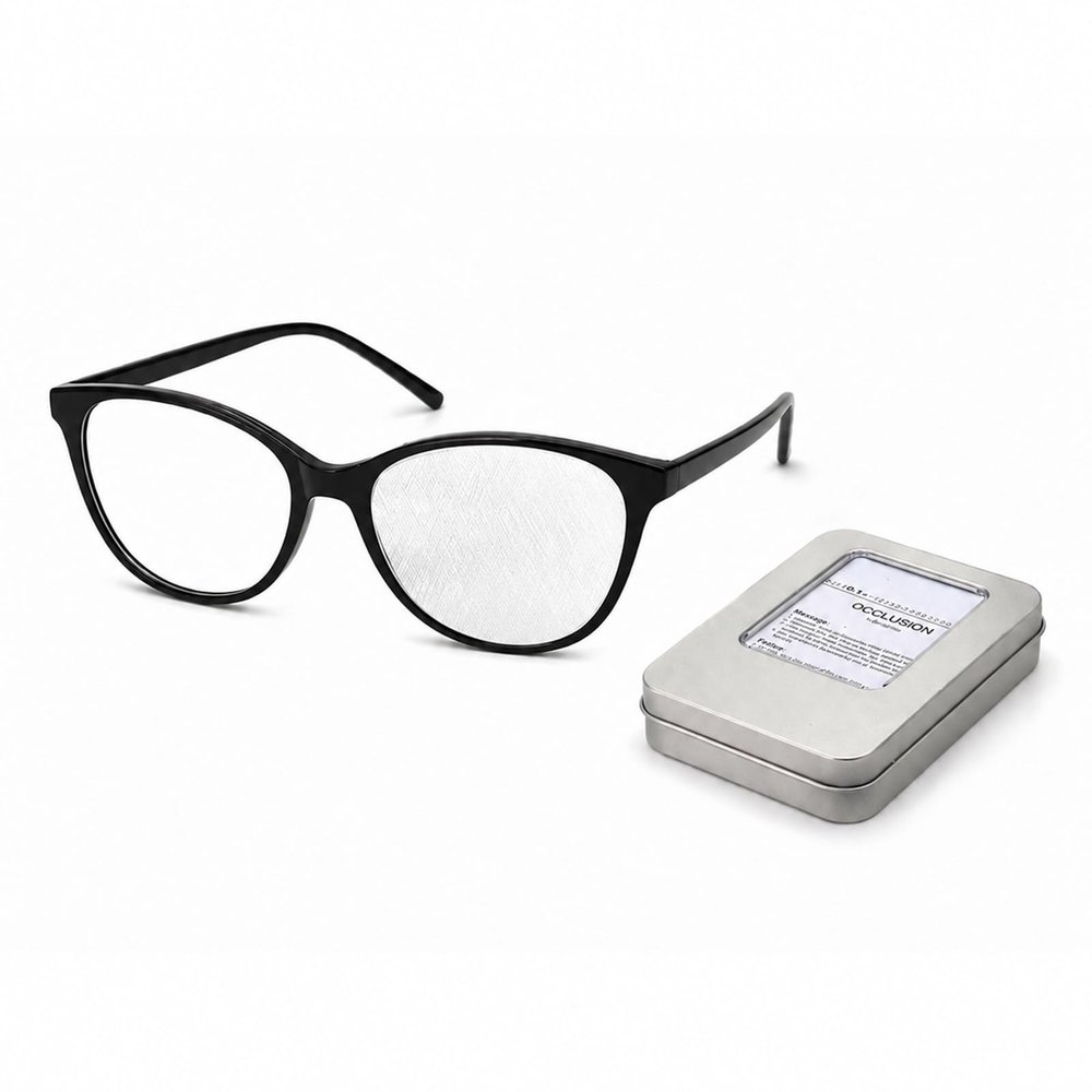 asdmm Professional Amblyopia Occluder Film for Glasses, Translucent Eye Patch Alternative for Lazy Eye Training, Vision Therapy Lens Cover, Custom Cut (0.5)