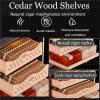 50L Electric Cigar Humidifier Wine Cooler Combo Cedar Shelves Smart Humidity Temperature Control 2-in-1 Cigar Cabinet(Cigarcabinet) view 3
