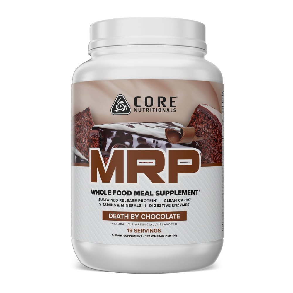Core Nutritionals MRP Full Spectrum Meal Replacement | Whey Protein Blend + Low Glycemic Carb Blend | 27g Protein | 3 Pound (Death by Chocolate)