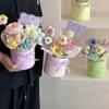1 Pcs Small Round Shaped Flower Gift Boxes, 4.72" dia. x 4.72" inch Flower Box Bouquet for Flower and Gift Arrangements, Valentine's Day, Party Favors view 3