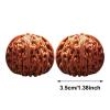 Antique Walnut Pair for Hand Exercise, Chinese Wenwan Walnuts for Meditation, Collectible Antique Walnut Pair, Collectible Polished Stone Walnuts Gift for Men, Elderly & Hobbyists (Coffee 1 Pair) view 3