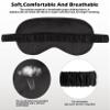 4PACK Sleep Masks Satin Eye Mask Silk Eyes Cover Silky Blindfold Blackout Eyeshade Soft Eyeshades Sleeping Covers Travel Nap view 3