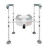 Elevated Toilet Seat with Arms, Toilet Seat Risers, Elevated Toilet Seat with Adjustable Height for Elderly Pregnant Surgery Recovery view 2