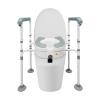 Elevated Toilet Seat with Arms, Toilet Seat Risers, Elevated Toilet Seat with Adjustable Height for Elderly Pregnant Surgery Recovery view 3