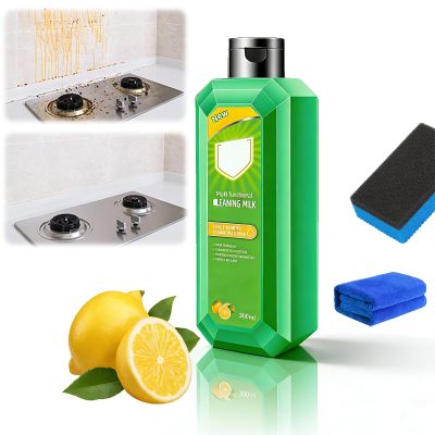 2026 New Cleaning Milk House Cleaner 10.6 oz, Powerful Multifunctional Concentrated Cleaner, Multi-purpose Powerful Cleaners for Household Kitchen Effectively Remove Stains Various Surfaces (1 PCS)