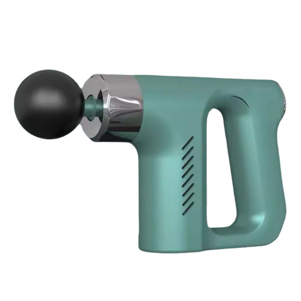 BMXCY Portable Plastic Massage Gun with 5 Speeds and 4 Massages Heads Comfortable Percussion Massager Rechargeable Handheld Massagers Powerful(Green)