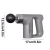 BMXCY Portable Plastic Massage Gun with 5 Speeds and 4 Massages Heads Comfortable Percussion Massager Rechargeable Handheld Massagers Powerful(Green) view 2