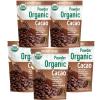 452g/5pack, (5 Lbs - 80 Oz), Ultra-Fine Organic Cacao Powder Gourmet Baking Grade, Non-Alkalized Pure Cocoa for Brownies & Cookies, Dairy-Free, Vegan Certified, Resealable Bag view 1