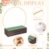 24Pack Floral Hoop Centerpiece Kit, 8Pcs 12'' Metal Floral Hoop Centerpiece with Stand+ 8Pcs Wood Cube Planter Box + 8Pcs Floral Foam Blocks for DIY Wedding Christmas Party Home Garden Decor view 3