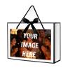 Personalized Photo Birthday Gift Bag, Large 12.6"9.8"4.3" White & Black Gift Bag, Custom Name Gift Bag for Birthday Party, Reusable Luxury Gift Wrap for Him Her, Friends, Family view 1