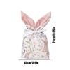 10 Pcs Easter Velvet Bunny Gift Bags with Drawstring, Easter Treat Bags Cute Rabbit Ear Candy Goodie Reusable Party Favors for Birthday Party Egg Hunt Stuffer Basket Holiday Decoration view 2