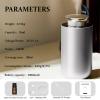 2026 Upgraded Waterless Essential Oil Diffuser for Car, Rechargeable Hotel Scent Diffusers with 4 Mist Levels & Timers,Portable Aromatherapy Diffuser for Home Room Studio Office,Silver Metallic view 2