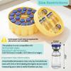 3ml Vial Insert (1 Short +2 Tall) Compatible with Hydrapeak Food Jars,Vial Insert Peptide Storage Set for 32/25/18oz Hydrapeak Food Thermos, Maximum Hold 48 Vials, Yellow.(No vials/Jar Included) view 2