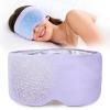 2026 Upgraded Weighted Eye Mask, Reversible Blackout Sleep Mask for Women & Men, Heated & Cooling Eye Mask for Dry Eyes, Adjustable Velcro Strap for Sleeping, Traveling & Meditation