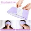 2026 Upgraded Weighted Eye Mask, Reversible Blackout Sleep Mask for Women & Men, Heated & Cooling Eye Mask for Dry Eyes, Adjustable Velcro Strap for Sleeping, Traveling & Meditation view 3