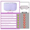 2026 Upgraded Weighted Eye Mask, Reversible Blackout Sleep Mask for Women & Men, Heated & Cooling Eye Mask for Dry Eyes, Adjustable Velcro Strap for Sleeping, Traveling & Meditation view 4