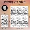 200 Pack Wash Your Hands Disposable Hand Towels for Bathroom Paper Towels for Guests Etiquette Guest Dinner Napkins Decorative Paper Hand Towels for Bathroom Wedding Birthday Anniversary view 2