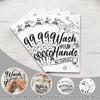 200 Pack Wash Your Hands Disposable Hand Towels for Bathroom Paper Towels for Guests Etiquette Guest Dinner Napkins Decorative Paper Hand Towels for Bathroom Wedding Birthday Anniversary view 3