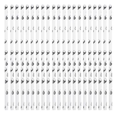 Ciieeo 100pcs Halloween Skull Drinking Straws Disposable Degradable Kraft Paper Straws Party Supply Eco-friendly Paper for Halloween Party Decorations