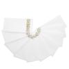 40PCS Gold Trim Linen - Feel Disposable Napkins, Elegant White Dinner Napkins with Gold Edge for Wedding Party, Soft Absorbent Paper Napkins for Events and Catering view 4