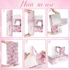 12 Set Mother's Day Cake Flower Gift Boxes with 12 Pcs Transparent PVC Cake Boxes 12 Floral Foam Ribbon Set Flower Bouquet Packaging Gift Boxes for Mother's Day Mom Wife Birthday Holiday Gift Party view 3