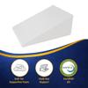 Greaton, Elevated Bed Wedge Pillow for Back Support, Acid Reflux, Leg, Neck Pain, Snoring, Triangle Pilow | Incline Shape for Improved Sleep, 12x 24x 24, White view 3