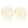 MECCANIXITY 2 Pcs Thumb Worry Stone for Anxiety, Yellow Phan-Tom Quartz Relief Crystals Hand Thumb Stones Pocket Gems Natural Polished for Yoga Meditation Relief view 1