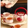 Cute Ceramic Water Set Home Afternoon Tea Bottle Cup Gift Box view 3