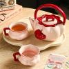 Cute Ceramic Water Set Home Afternoon Tea Bottle Cup Gift Box view 4