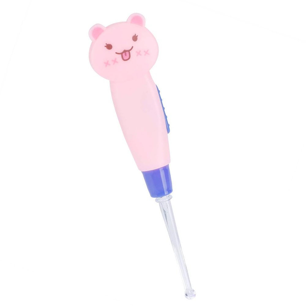 ZJchao Ear Wax Removal, Earwax Removal Tools Flashlight Function 4.25in Ear Cleaning Kit Baby Children Use (#1)