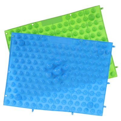 ARTIBETTER Acupressure Foot Massage Mats 2pcs, Reusable Plastic Foot Sole Acupoint Massagers with Spike Pads for Toe Care and Reflexology Therapy, Suitable for Plantar Fasciitis Relief