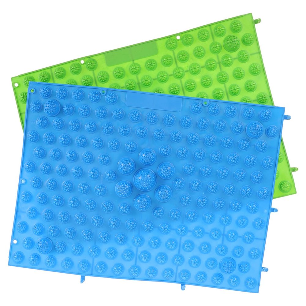 ARTIBETTER Acupressure Foot Massage Mats 2pcs, Reusable Plastic Foot Sole Acupoint Massagers with Spike Pads for Toe Care and Reflexology Therapy, Suitable for Plantar Fasciitis Relief