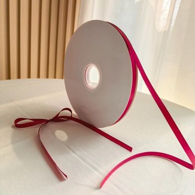 Wine Red Satin Ribbon 1/4 Inch x 100 Yards, Burgundy Ribbon for Gift Wrapping, Wedding Bouquets, Party Decor & DIY Crafts