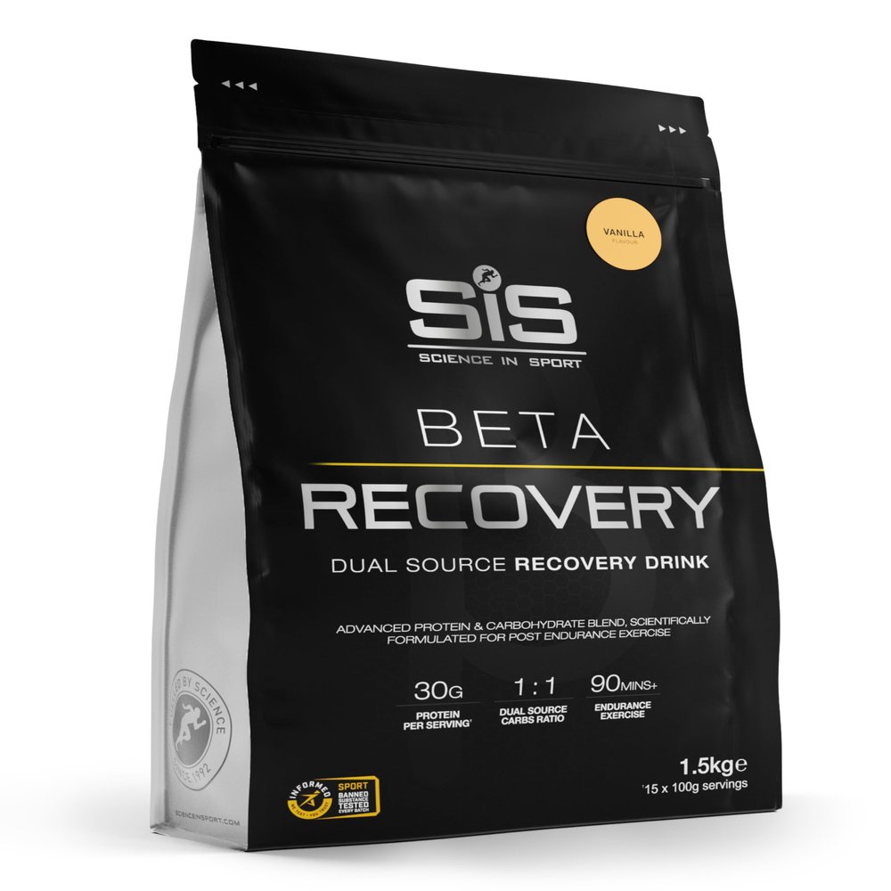 Science in Sport BETA Recovery - Dual-Source Carbohydrate Blend for High-Intensity Exercise - 30g Whey Protein Powder - Muscle Refuel - Sports Nutrition - Vanilla Flavor - 52 Oz