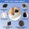 AFO Foot Drop Brace for Walking with Shoes, Upgraded Knob & Steel Wire, with Two Straps of Different Lengths to Change. Adjustable Walking Support for Dorsiflexion and Toe Lifter,Left or Right for Women Men (Black) view 2