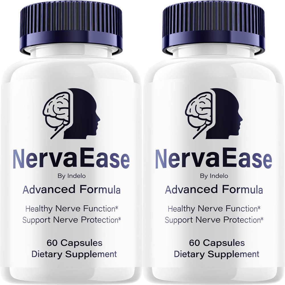 (2 Pack) NervaEase Advanced Formula Natural Blend Supplement for Daily Health Support (120 Capsules)
