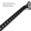 12 inch Grab Bar for Bathroom, Curl Grip, ADA Safety Grip Assist Shower Rail for Elderly and Seniors, Stainless Steel, Semi-Gloss Black view 3