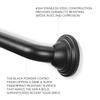 12 inch Grab Bar for Bathroom, Curl Grip, ADA Safety Grip Assist Shower Rail for Elderly and Seniors, Stainless Steel, Semi-Gloss Black view 4