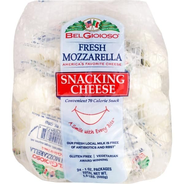 Fresh Mozzarella Snacking Cheese, 1 oz, 24-count,Fresh Mozzarella Snacking Cheese