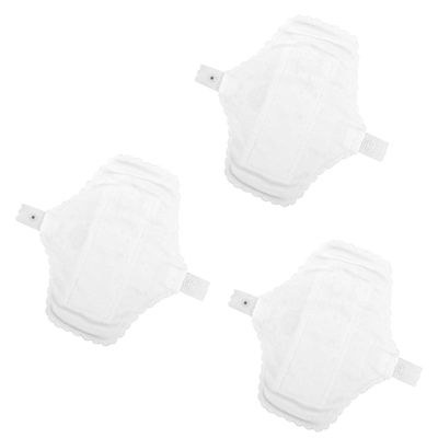VALICLUD Reusable Menstrual Pads 3pcs 18cm Washable Cloth Sanitary Napkins Leak-Proof Cotton Sanitary Towels for Womens Period Care and Travel Use