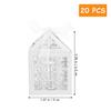 HIAKDOFT 20pcs Christian Cross Hollow Candy Storage Boxes White Wedding Favor Packaging Boxes with Ribbon for Party Guests view 2