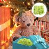 BEBEMOKO Green Raffia Paper Shreds Basket Filler 500g Pack Crinkle Cut Packaging Box Filling Decorative Stuffing for Wrapping and Shipping view 4