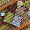 Hazelnut Cream Filled Fruit Leather Rolls 500g (17.6 oz) - Traditional Mulberry Pestil with Pistachio, Kataifi, and Coconut Coating view 1