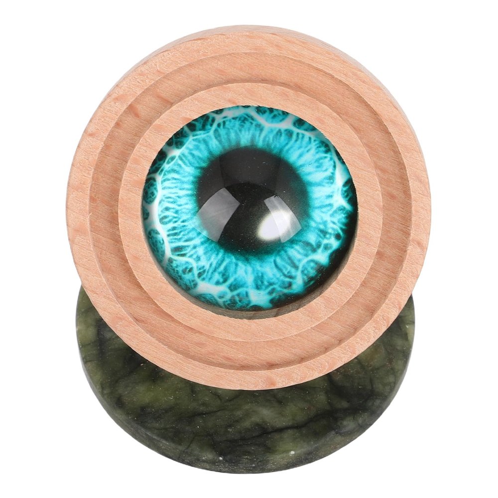 Abaodam Lava Rock Essential Oil Diffuser with Jade Base, Adjustable Large Eye Aromatherapy Wood for Home and Office Relaxation, Portable Fireless Scent Diffuser for Living Room and Bedroom