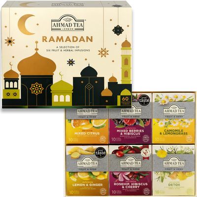 Ahmad Tea - Ramadan Gift Box, 60 Teabags, Herbal Assorted Selection (Herbal)