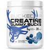 Bucked Up Creatine Gummy Bucks Blue Blast | 5g Creatine Monohydrate per Serving | Non GMO Gluten Free Vegan Creatine Gummies | Chewable Creatine Supplement (20 Servings) view 1